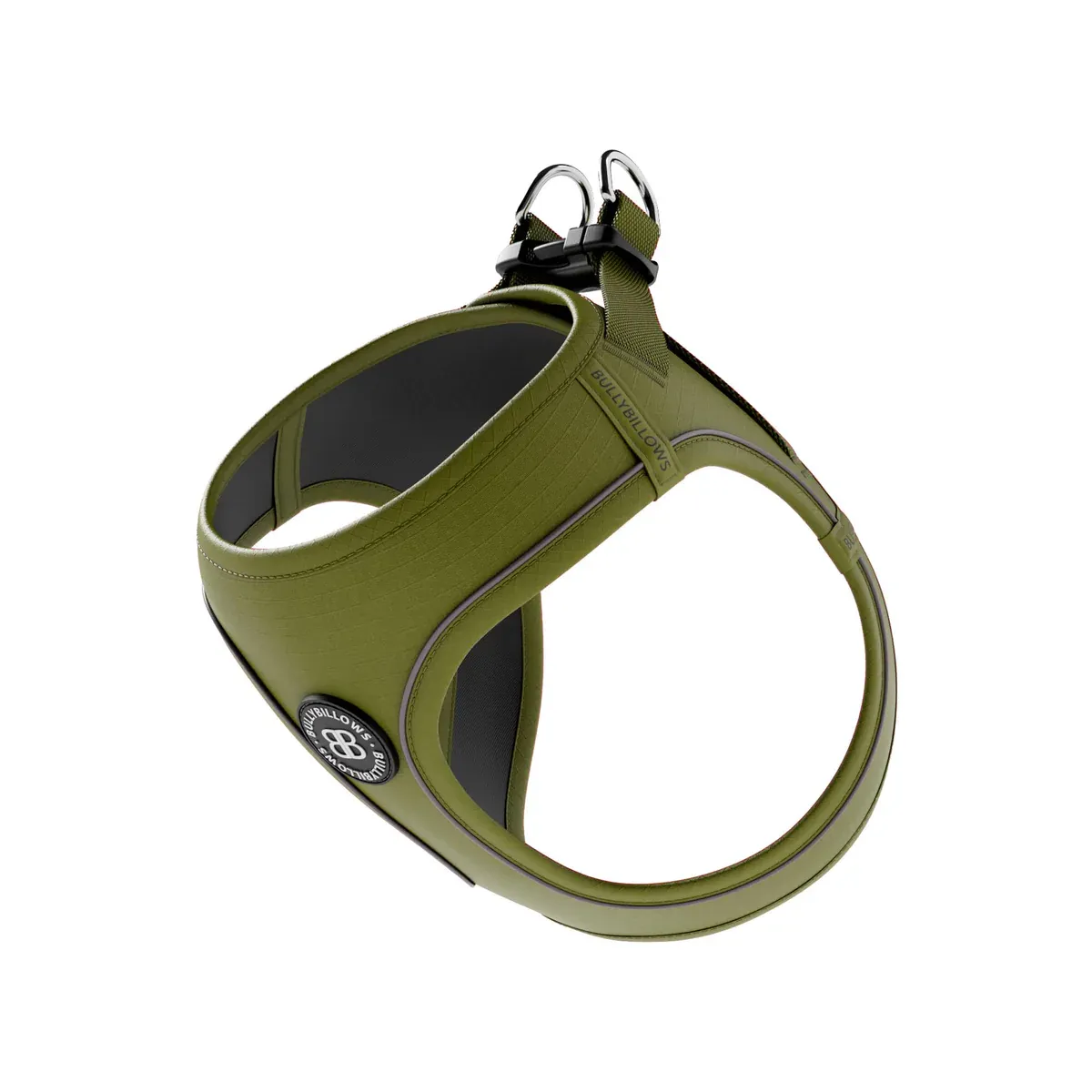BullyBillows Step in Harness - Olive Green - XL 53-58cm