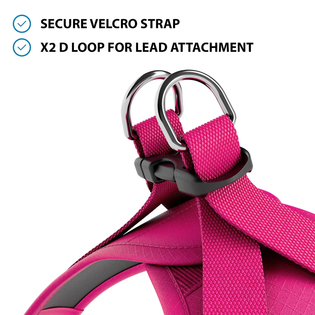 BullyBillows Step in Harness - Carminerose - Medium 41-46cm