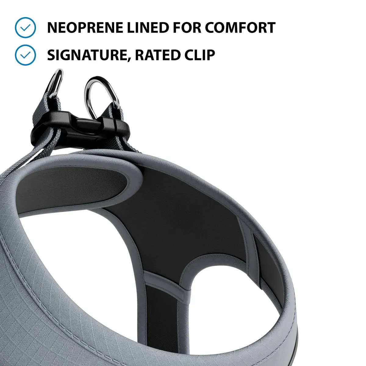 BullyBillows Step in Harness - Grey - Small 34-41cm