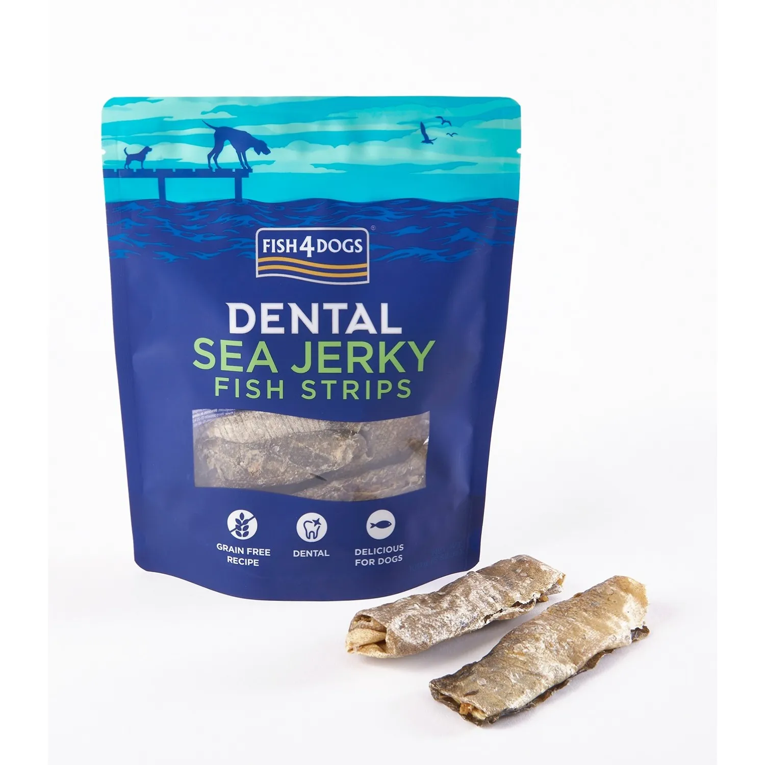 Fish4Dogs Dental Sea Jerky Fish Strips 100gr