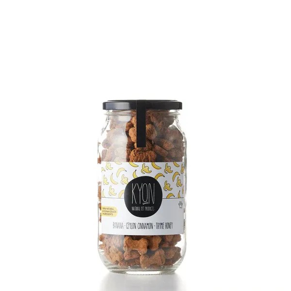 Kyon Treats With Banana – Ceylon Cinnamon – Thyme honey Λιχουδιές Σκύλου Large 400gr