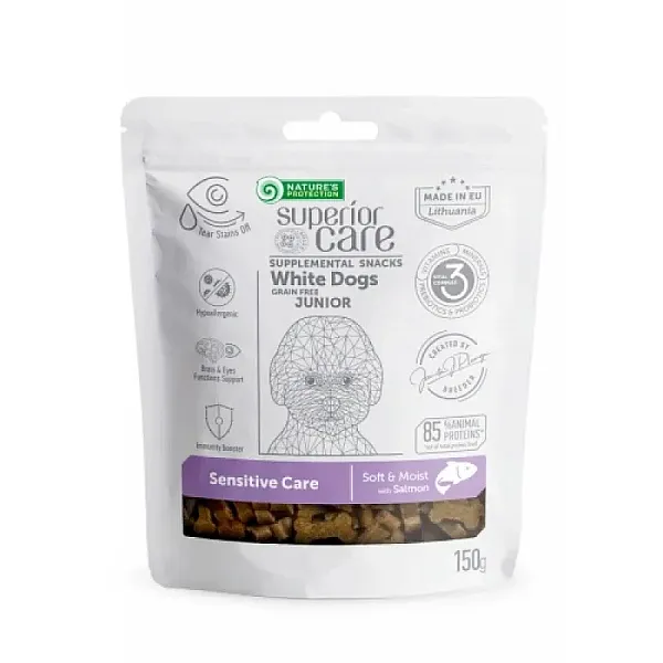Nature's Protection Superior Care GF White Dog Junior Sensitive Care Salmon 150gr