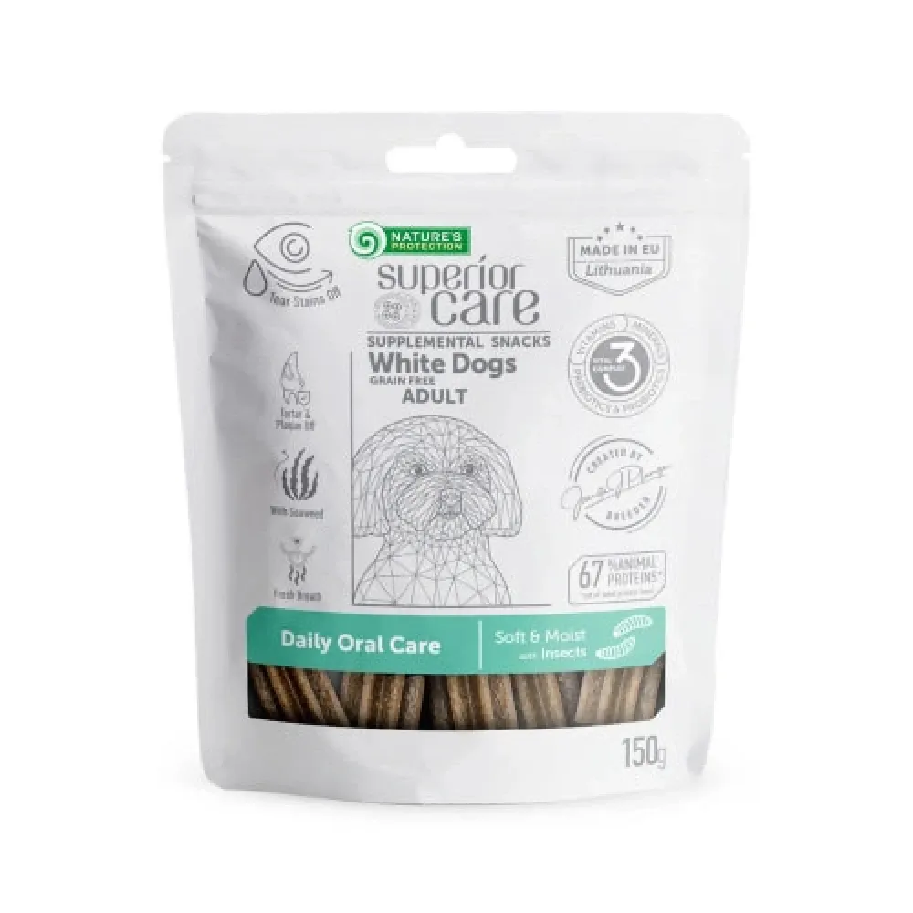 Nature's Protection Superior Care White Dog Adult Oral Care Insect 150gr