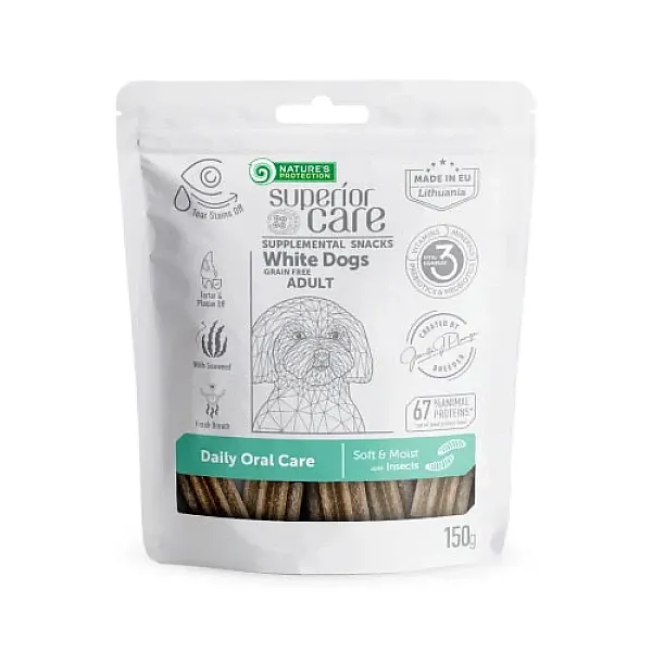 Nature's Protection Superior Care White Dog Adult Oral Care Insect 150gr