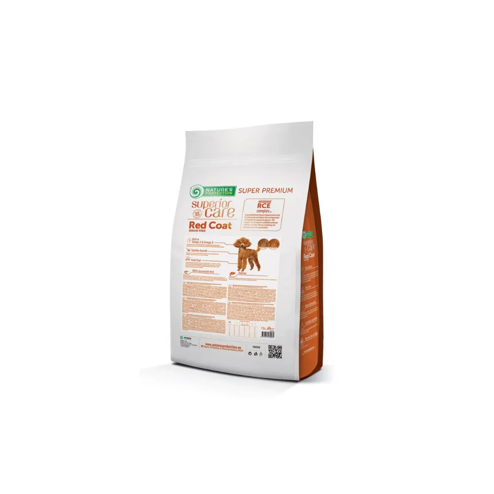 Nature's Protection Red Coat Salmon Grain Free Junior Mini 1,5kg