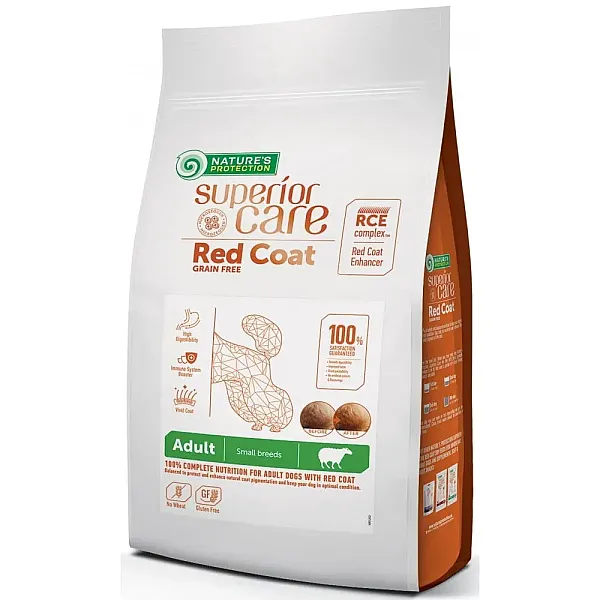 Nature’s Protection Superior Care Red Coat Dogs Grain Free Adult Small & Mini Αρνί 1,5kg