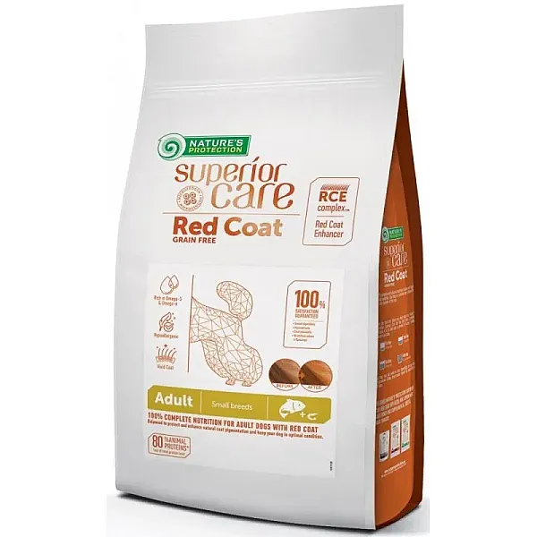 Nature’s Protection Red Coat Grain Free Salmon Adult Small Breed 1,5kg