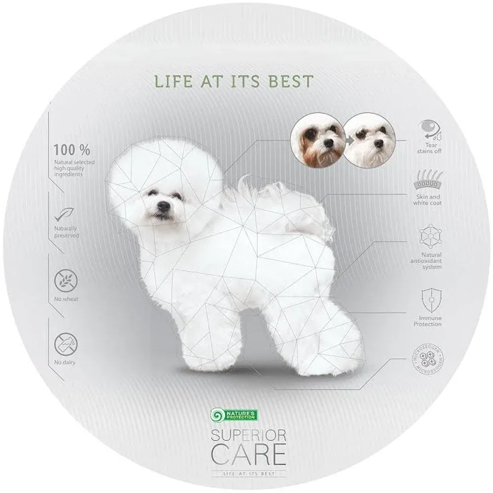 Nature’s Protection Superior Care White Dogs Grain Free Adult Small & Mini Σολομός 1,5kg