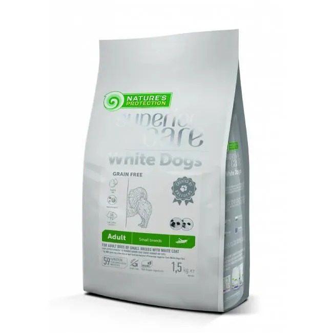Nature’s Protection Superior Care White Dogs Grain Free Adult Small & Mini Insect με Εντομα 1,5kg