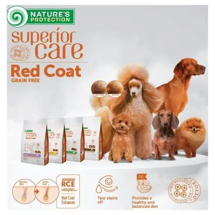 Nature’s Protection Superior Care Red Coat Dogs Grain Free Junior Small Salmon 1.5kg